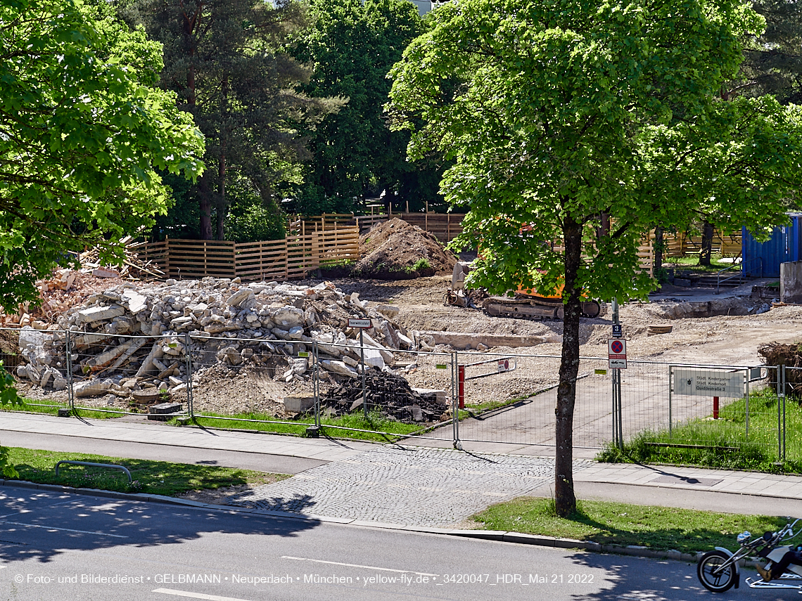 21.05.2022 - Baustelle am Haus für Kinder in Neuperlach